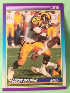 1990 Score - Robert Delpino #184 - Los Angeles Rams  - Picture 1 of 2