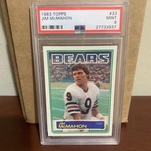 1983 Topps Football #33 Jim McMahon Psa 9 Mint Chicago Bears - Picture 1 of 10