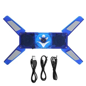 Computer Cooling Pad Foldable USB Cooling Holder With Hub LED Low Noise Heat FY - Bild 1 von 23