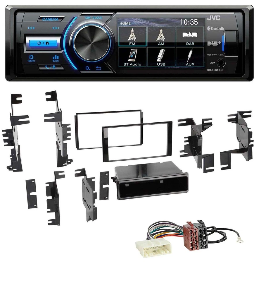 JVC Bluetooth MP3 USB DAB Autoradio für Nissan Cube ab 09 Frontier ab 13 Juke ab - Bild 1 von 4