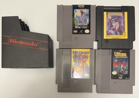 4 Nintendo NES Lot Isolated Warrior, Spiritual Warfare, Metroid, Ultima -Tested-