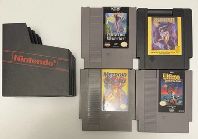 Lote 4 Nintendo NES Isolated Warrior, Spiritual Warfare, Metroid, Ultima -Testado- - Imagem 1 de 4