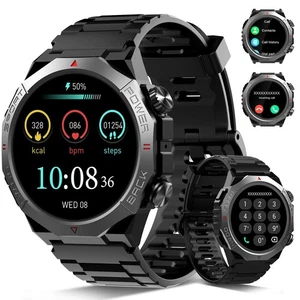 Militär Smart Watches für Männer Annehmen/Anrufe tätigen 1,39" HD Fitnessuhren Hea... - Bild 1 von 7