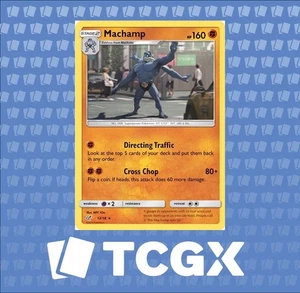 Pokemon - Machamp - 13/18 - SM Detektiv Pikachu - Holo - Rare LP - Bild 1 von 1