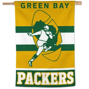 GREEN BAY PACKERS (28" X 40"), HOUSE FLAG FROM WINCRAFT - Picture 1 of 2
