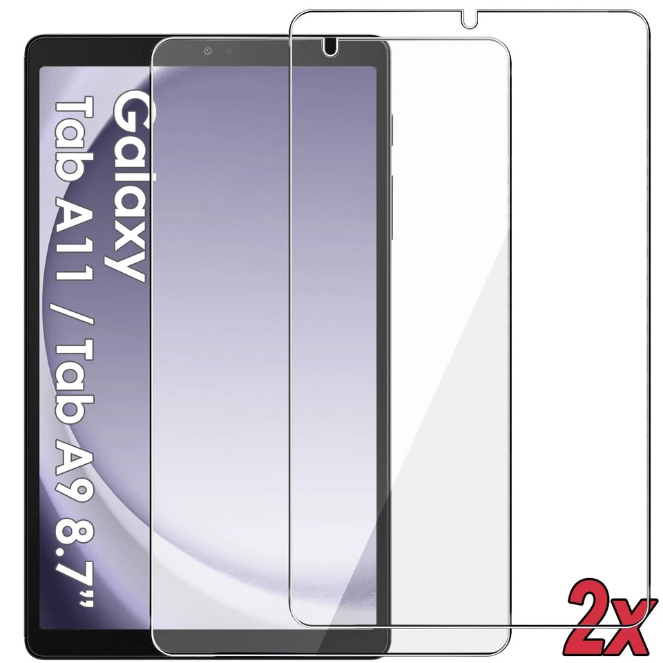 2x 9H Panzerfolie Glas für Samsung Galaxy Tab A11 8.7 2025 / Tab A9 8.7 2023 - Bild 1 von 4