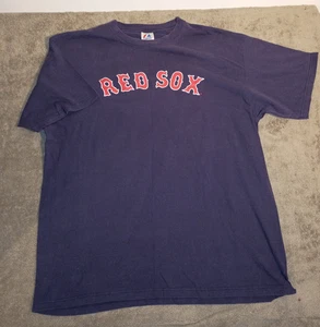 Men's Majestic Boston Red Sox Short-Sleeve Blue T-Shirt - Size 2XL - Picture 1 of 10