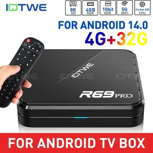 2025 Android14 Smart TV BOX 32/64/128G 1000M 8K WIFI6 Media Player Octa Core US - Picture 1 of 45