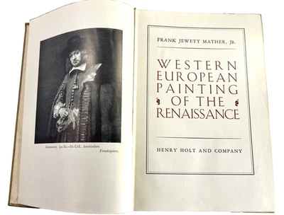 Western European Painting Of The Renaissance Vintage 1939 Hardback Book - Image 1 of 4