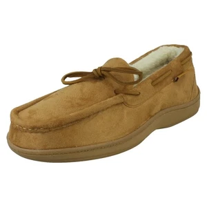 Mens Padders Machine Washable Memory Foam Wide Microsuede Slippers *Cayenne* - Picture 1 of 10