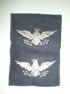 USAF 1950'S COLONEL "WAR EAGLE" INSIGNIA -1 PAIR - Picture 1 of 1