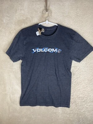 Volcom Casual T-Shirts Top Size XS Mens Grey Logo Short Sleeve - Image 1 of 4