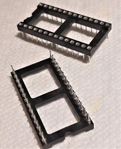 28-Pin Machined Contact IC Socket by MILL MAX Part number 110-44-628-41-00100 - Picture 1 of 3