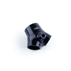Black fit Audi S4 RS4 Biturbo A6 B5 2.7T Bi-Turbo Silicone Induction Intake Hose - Picture 1 of 2