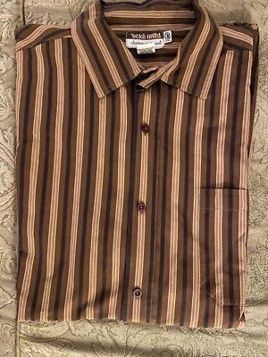 Ecko Unltd Men Short Sleeve Button Front Striped Shirt Cotton Size XL - Image 1 of 4