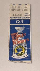 Blues Rangers NHL Playoffs Ticket Stub Game 5 Quarterfinals Hockey 4/22/1981 - Picture 1 of 2