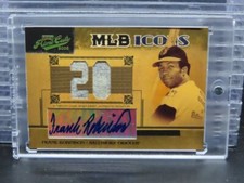 2005 Playoff Prime Cuts Frank Robinson MLB Icons Jersey Number Jersey Auto #2/5