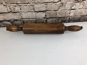 Massivholz Nudelholz Bauernhaus 15,75" primitiv antik - Bild 1 von 11