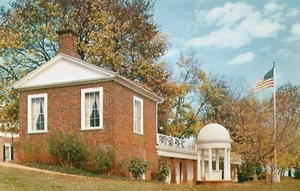Cartolina Virginia Charlottesville Monticello Luna di Miele Loggia Quartieri degli Schiavi anni 50 - Foto 1 di 1