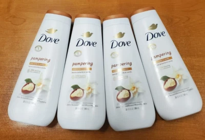 4 PACK: Dove Purely Pampering Nourishing Body Wash Warm Vanilla 20 oz. E3D - Image 1 of 3