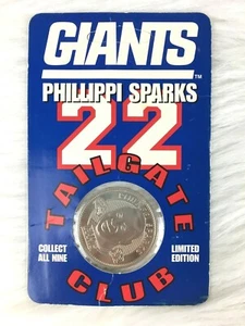 1998 A&P Phillippi Sparks Giants CB 22 Tailgate Club NFL Coin Nickle Silver - Picture 1 of 2