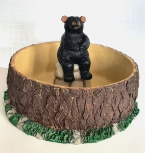 Bear Nut Bowl, Tree Bark design Christmas Decor - Picture 1 of 22