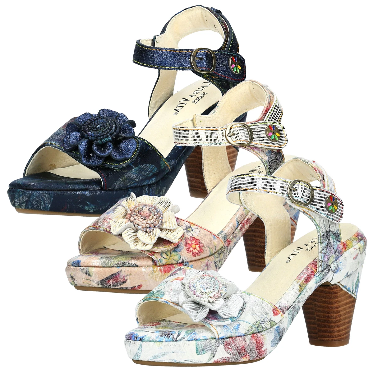 Donna F2R309 Da Savannah Sandali con Zeppa Prezzo Vendita Al Dettaglio