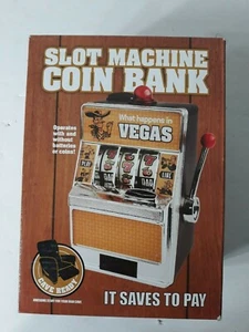 Slot Machine Coin Bank It Saves To Pay Awesome Stuff For Your  Man Cave - Picture 1 of 5