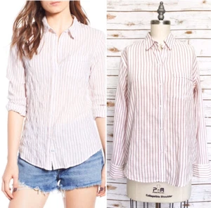 RAILS Farrah Kenai Stripe Button Down Shirt Cotton Women’s Size XS NWT $148 - Picture 1 of 12