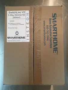 Smarthome 2494M3 SwitchLinc INSTEON 3-Way Dimmer Kit, 2476D, White - Picture 1 of 4