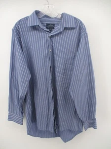 Dockers Wrinkle Free Large 16-16.5 34/35 Long Sleeve Button Up Striped Shirt - Picture 1 of 11