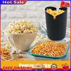 Foldable Popcorn Bowl Heat-resistance Food Grade Silicone for Home Family Cinema