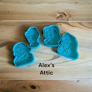 Princess Cookie Cutters 4pc 3 D Printed - Picture 1 of 1
