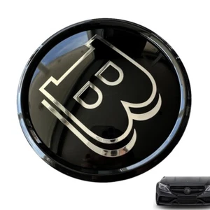 Schwarz Brabus B 18,5CM Kühlergrill Emblem für Mercedes Benz E S Klasse W213 ... - Bild 1 von 5