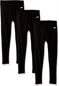 Leggings Girls 3-Pack Black Yoga Pants 4 5 6 6X Active Athletic Workout Dance - Picture 1 of 3