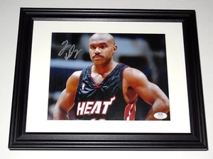 TIM HARDAWAY AUTOGRAPHED 8X10 COLOR PHOTO (FRAMED & MATTED) - MIAMI HEAT! - Picture 1 of 2