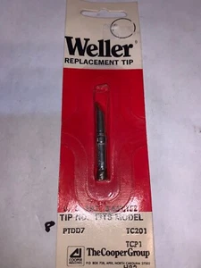 Weller single flat solder tip PTDD7 3/16" 4.8MM lot of 9 47329 tcp tc201  - Picture 1 of 12