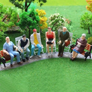 P2508DE NEU 6 Stk. verschieden sitzende Figuren Spur G 1:22.5-1:25 - Picture 1 of 6