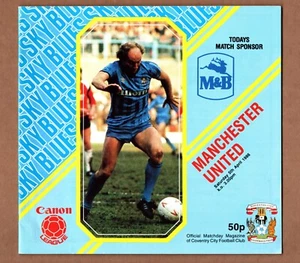 Coventry City v Manchester United 1985-1986 Division 1 Programme 5/4/1986 - Picture 1 of 1