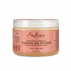 SheaMoisture Curling Gel Souffle for Thick, Curly Hair Coconut , Hibiscus to