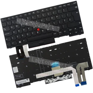 UK Non-backlit W/Pointer Keyboard for Lenovo Thinkpad L380 Yoga 20M7 20M8 - Afbeelding 1 van 2