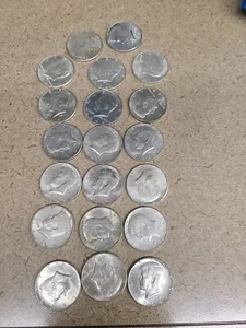 Lot of 20 Silver Kennedy Half Dollars 19/1964 1/1969 - Picture 1 of 5
