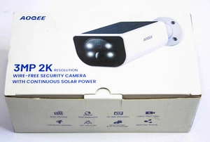 AOQEE Telecamera di Sorveglianza Wireless Pannello Solare 2K Visione Notturna Rilevamento PIR - Foto 1 di 3