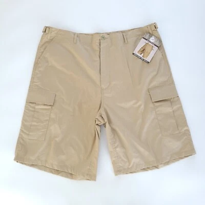 NUEVO CON ETIQUETAS ROTHCO XXL Hombres Pantalones Cortos BDU Carga Táctica Hombres Estilo #3792 Caqui Tostado Algodón Foto 1 de 4