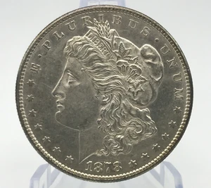 1878 S Morgan Silver Dollar 90% Silber 1 $ US Münze schöner Glanz leichte Tönung - Bild 1 von 20