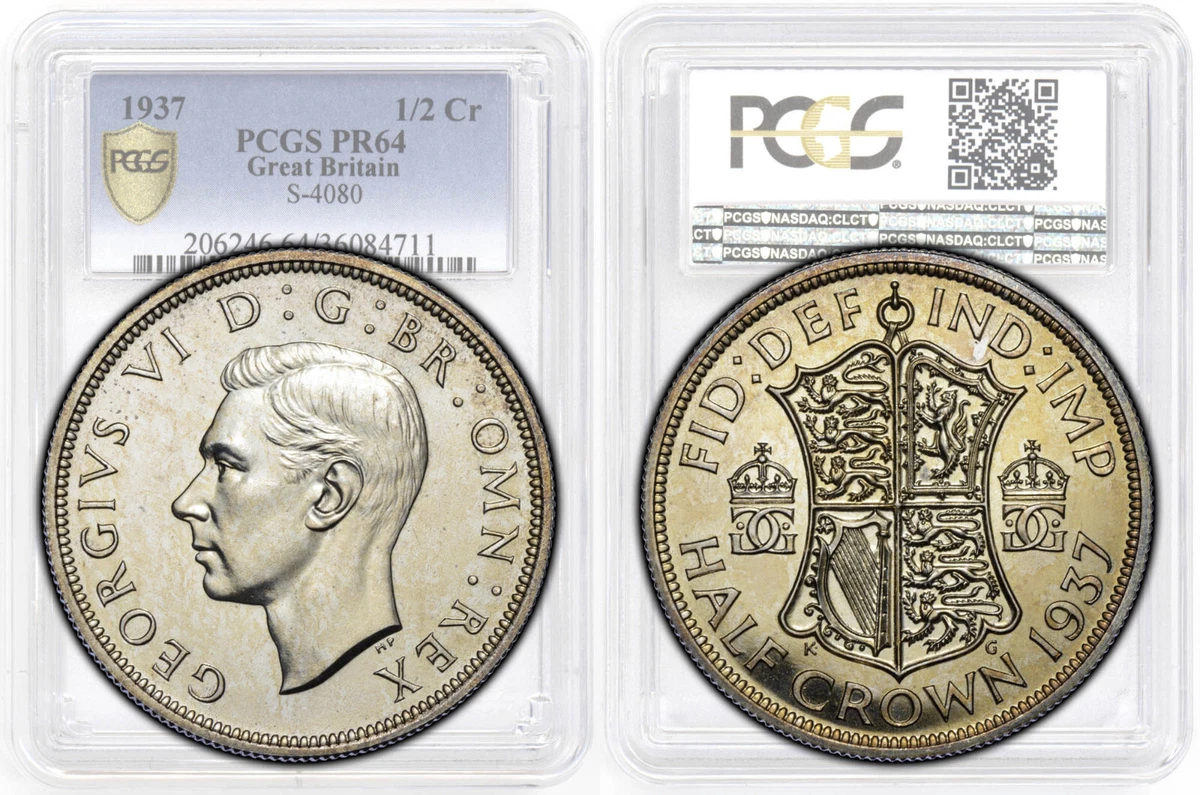 1937 ジョージ6世 Ⅵ クラウン 銀貨 PCGS MS64 英国 NGC 1937 ジョージ6世 Ⅵ クラウン 銀貨 PCGS MS64 英国 NGC イギリス