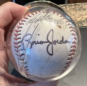 BRIAN JORDAN autographed baseball-St Louis Cardinals