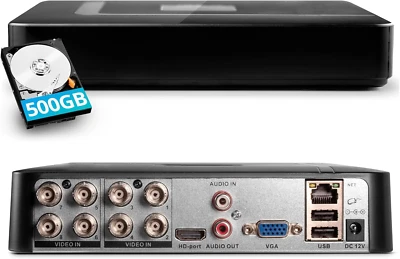 KERUI 4CH 8CH Security DVR Recorder CCTV DVR 500G 2TB Surveillance Camera NEW - Image 1 of 4