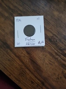 1906 Indian Cent, VG - Picture 1 of 2