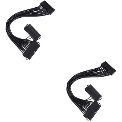  2PCS Dual Start -Netzkabel für ATX Motherboard Dual Netzteil Stiefel - Bild 1 von 4